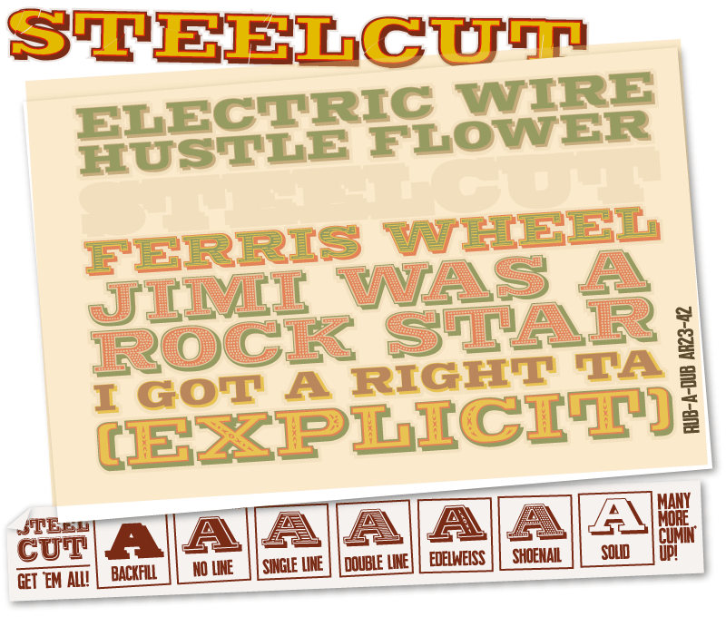 steelcut font preview