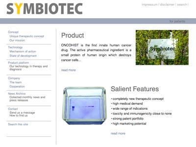 preview of the webpage