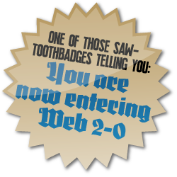 a badge saying this is new